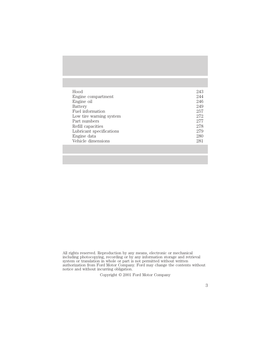 FORD 2002 Windstar v.1 User Manual | Page 3 / 296