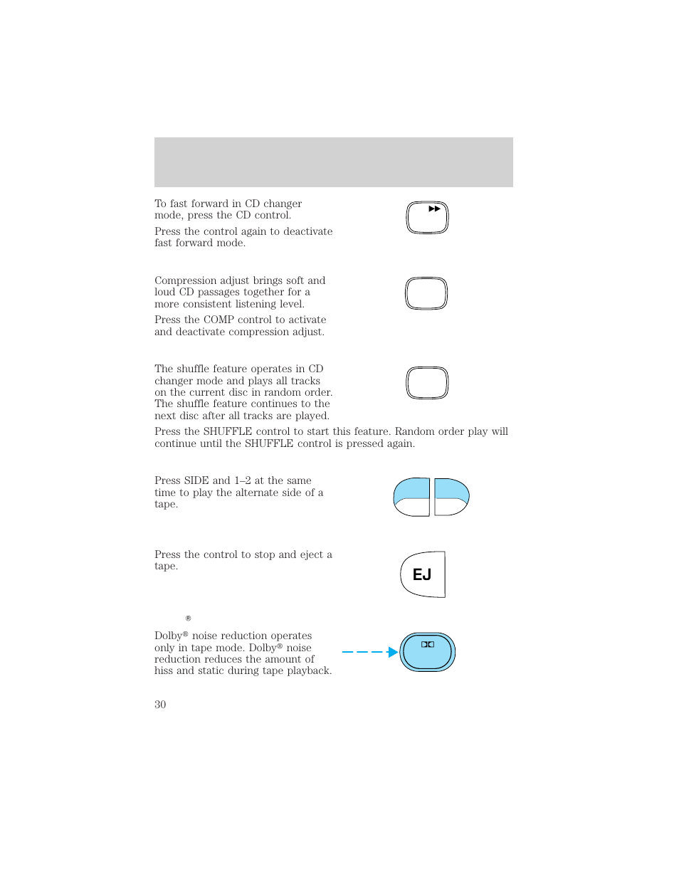 Entertainment systems | FORD 2002 Windstar v.1 User Manual | Page 30 / 296