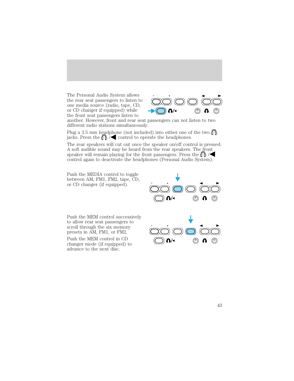 Entertainment systems | FORD 2002 Windstar v.1 User Manual | Page 43 / 296