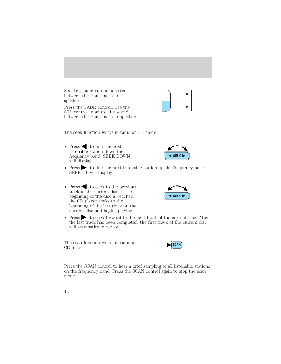 Entertainment systems | FORD 2002 Windstar v.1 User Manual | Page 46 / 296