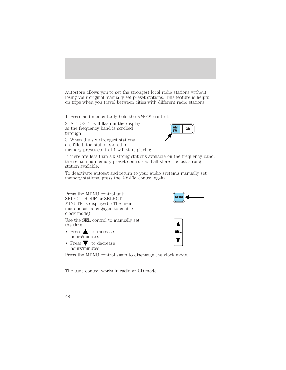 Entertainment systems | FORD 2002 Windstar v.1 User Manual | Page 48 / 296