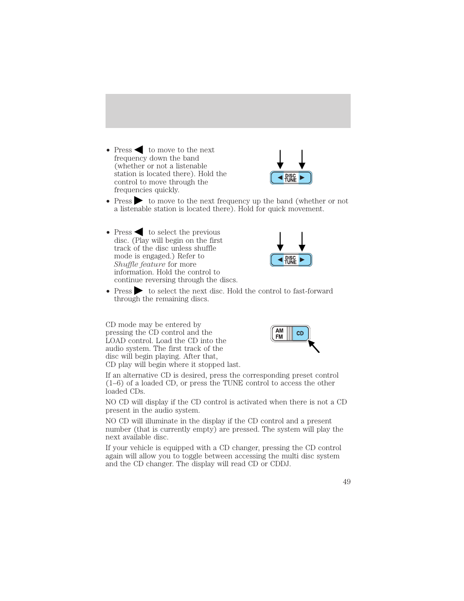 Entertainment systems | FORD 2002 Windstar v.1 User Manual | Page 49 / 296