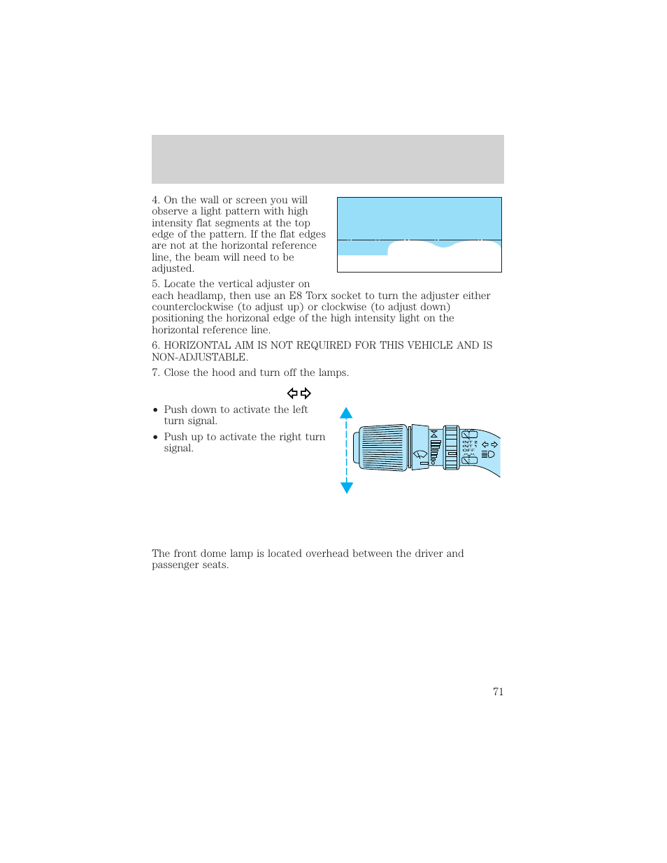 Lights | FORD 2002 Windstar v.1 User Manual | Page 71 / 296