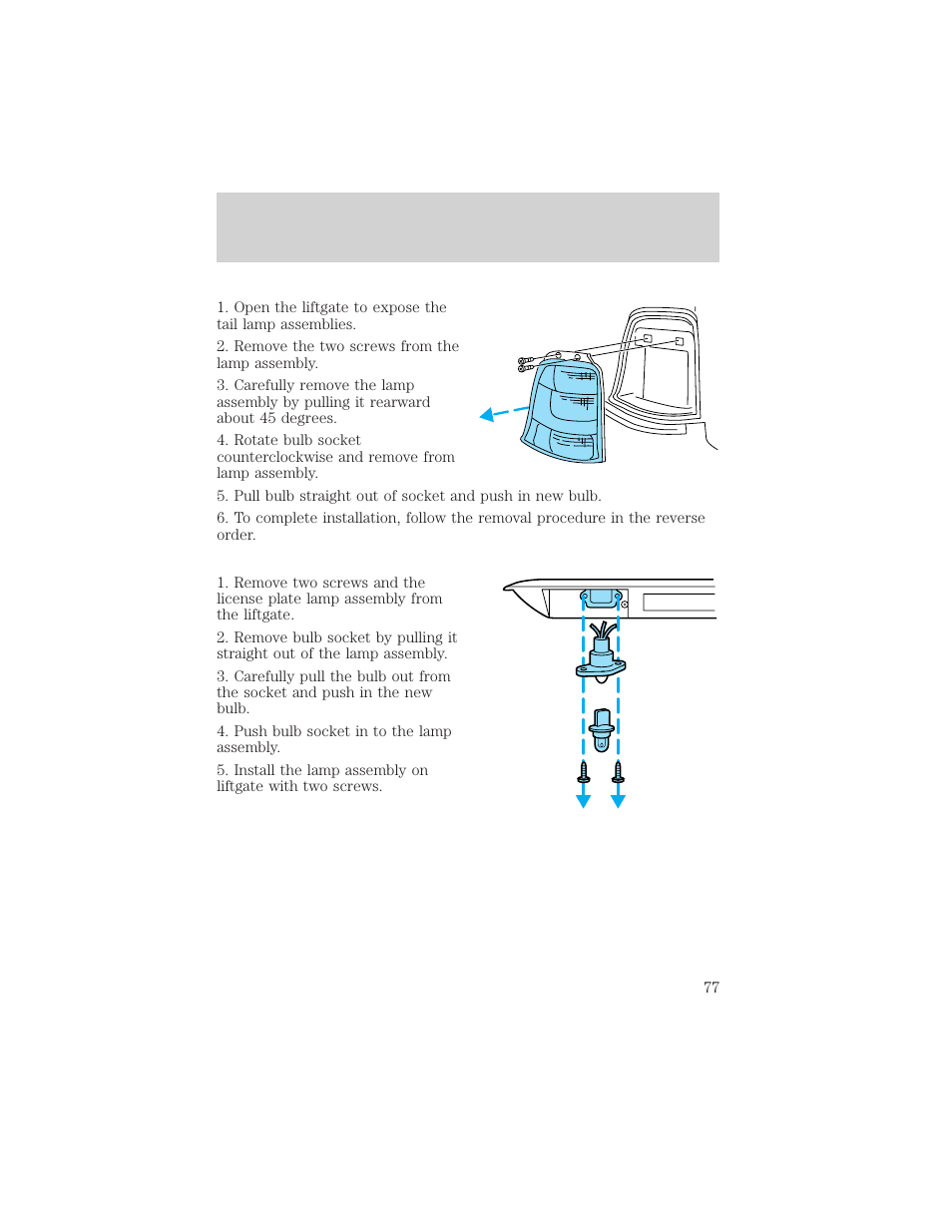 Lights | FORD 2002 Windstar v.1 User Manual | Page 77 / 296