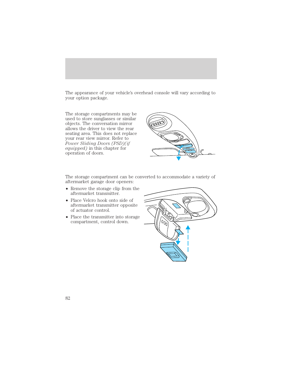 Driver controls | FORD 2002 Windstar v.1 User Manual | Page 82 / 296