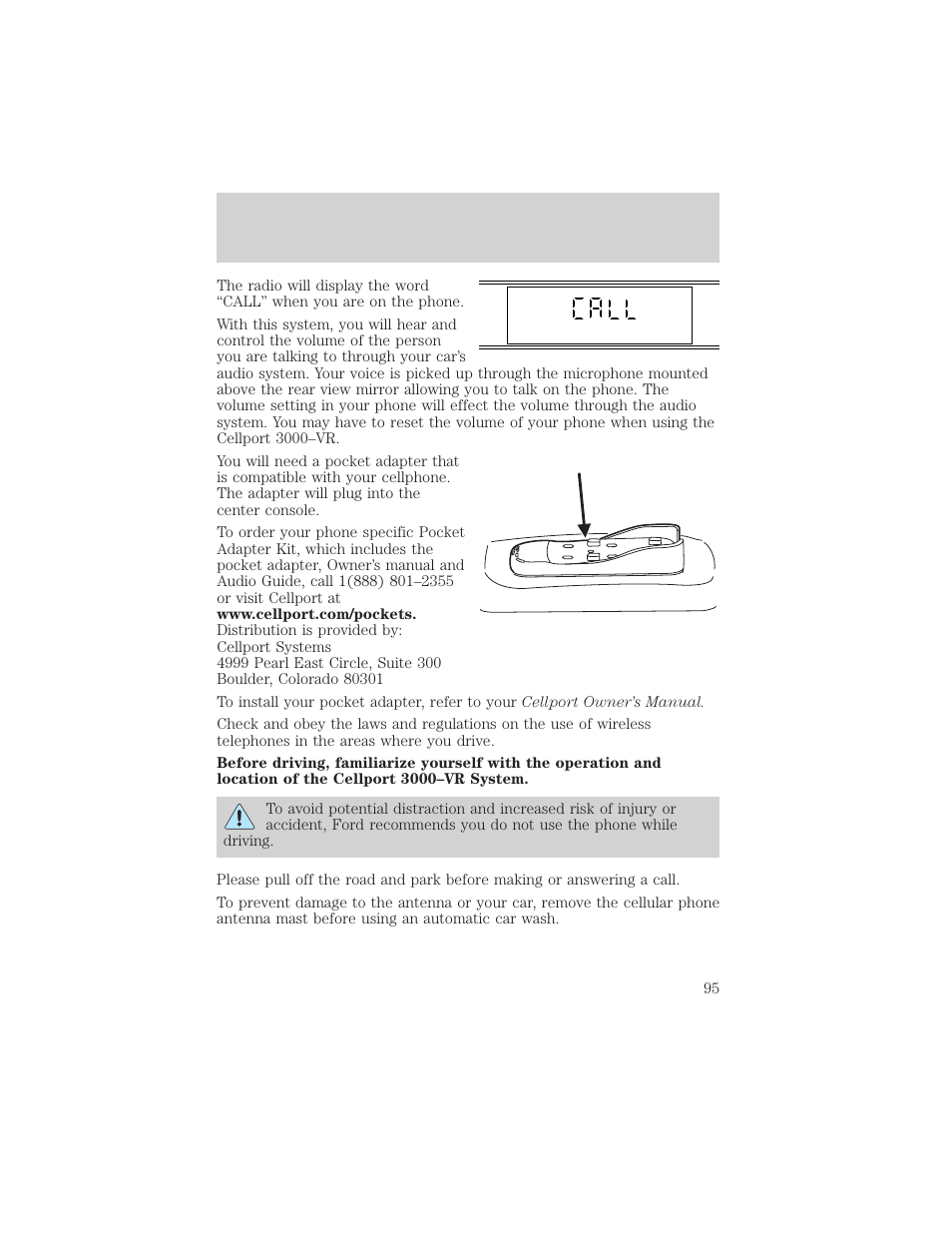 Driver controls | FORD 2002 Windstar v.1 User Manual | Page 95 / 296