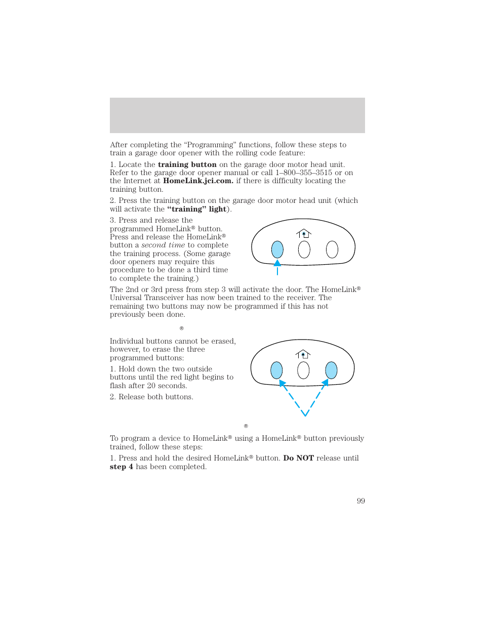 Driver controls | FORD 2002 Windstar v.1 User Manual | Page 99 / 296