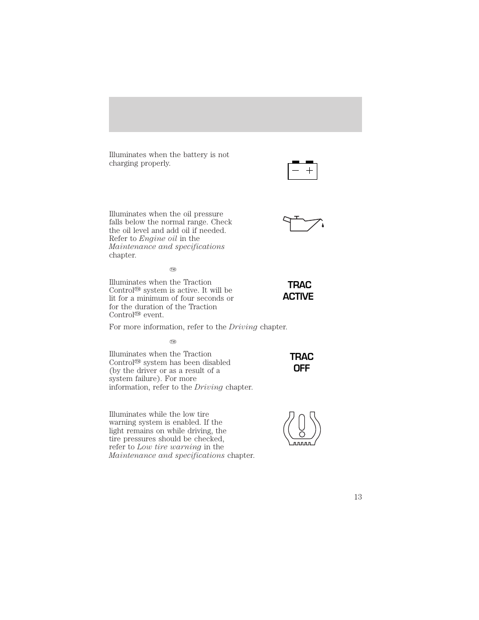 Instrument cluster | FORD 2002 Windstar v.2 User Manual | Page 13 / 288