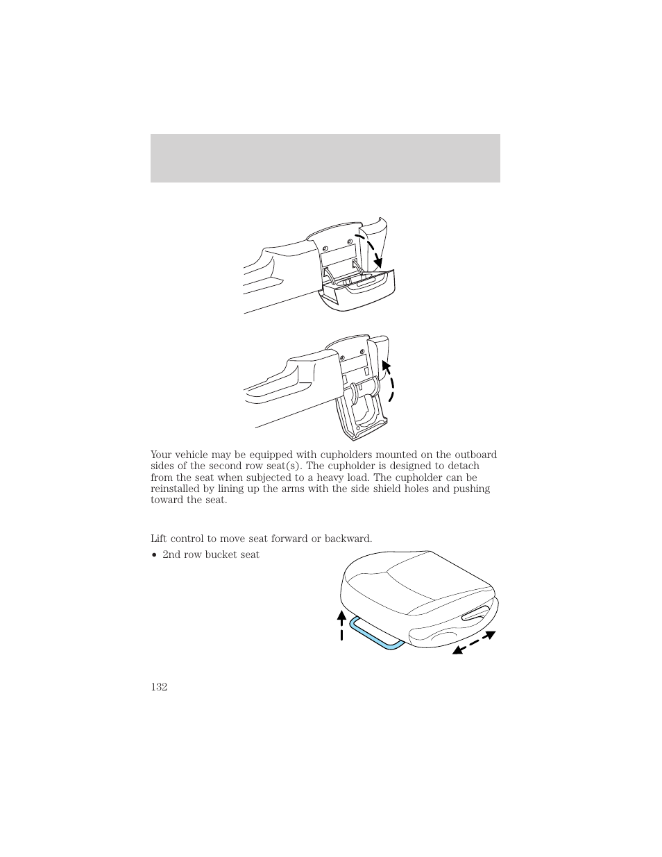 Seating and safety restraints | FORD 2002 Windstar v.2 User Manual | Page 132 / 288