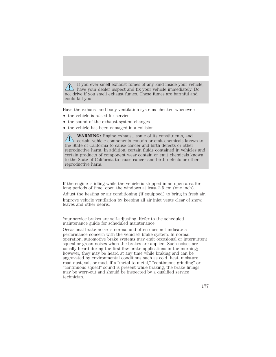 Driving | FORD 2002 Windstar v.2 User Manual | Page 177 / 288