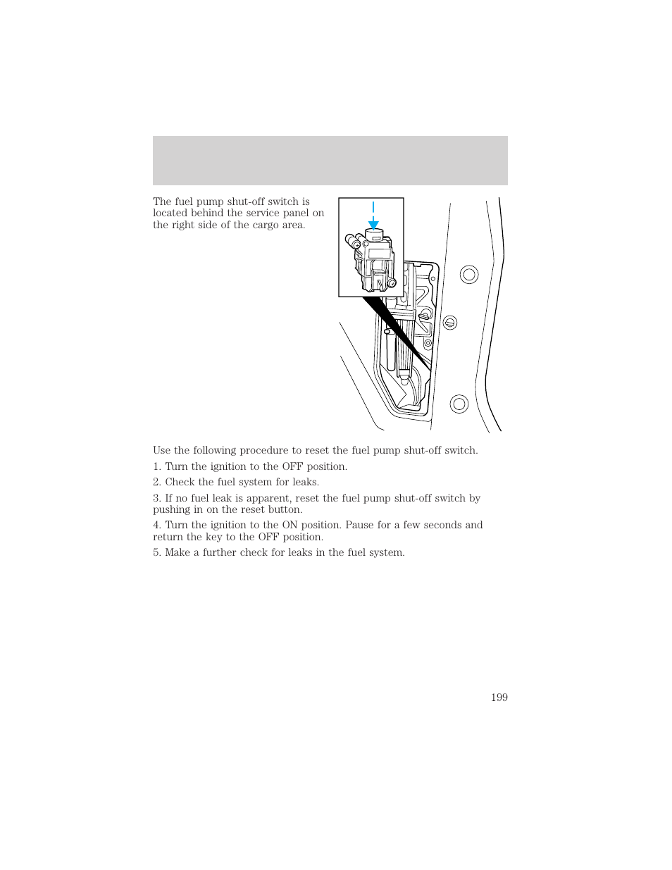 Roadside emergencies | FORD 2002 Windstar v.2 User Manual | Page 199 / 288