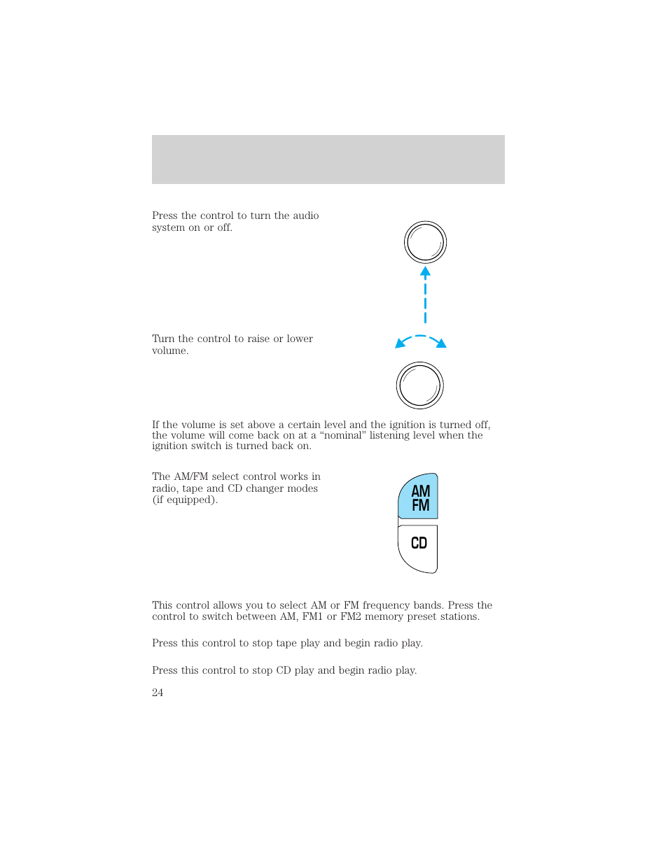 Cd am fm, Entertainment systems | FORD 2002 Windstar v.2 User Manual | Page 24 / 288