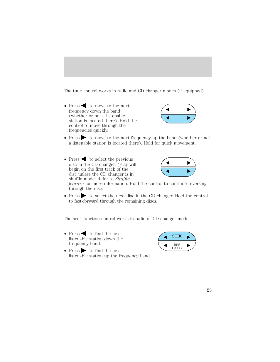 Entertainment systems | FORD 2002 Windstar v.2 User Manual | Page 25 / 288