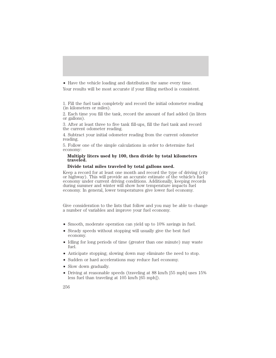 Maintenance and specifications | FORD 2002 Windstar v.2 User Manual | Page 256 / 288