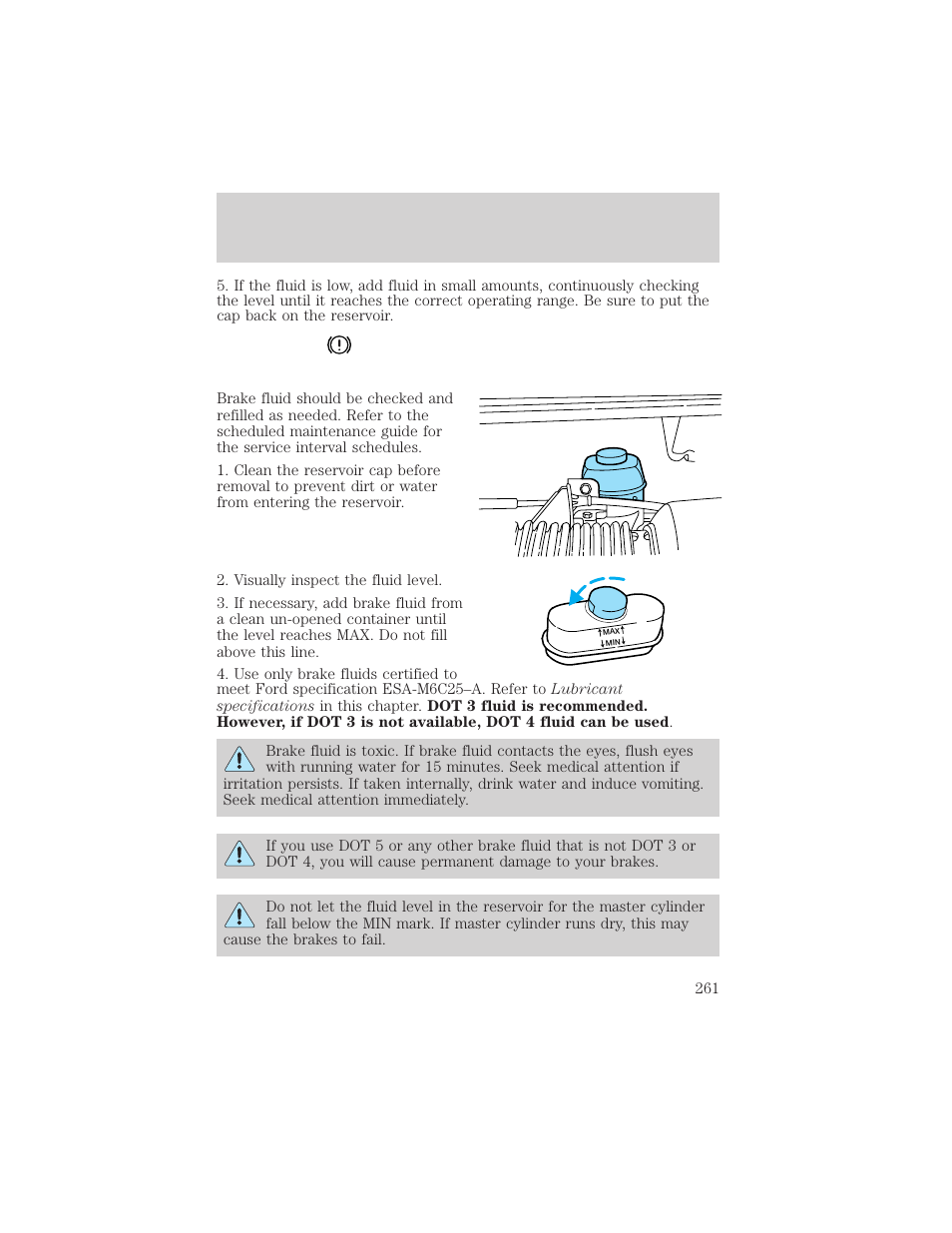 Maintenance and specifications | FORD 2002 Windstar v.2 User Manual | Page 261 / 288