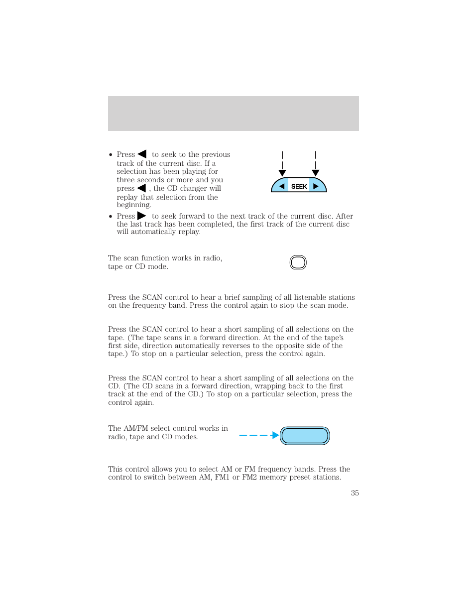Entertainment systems | FORD 2002 Windstar v.2 User Manual | Page 35 / 288