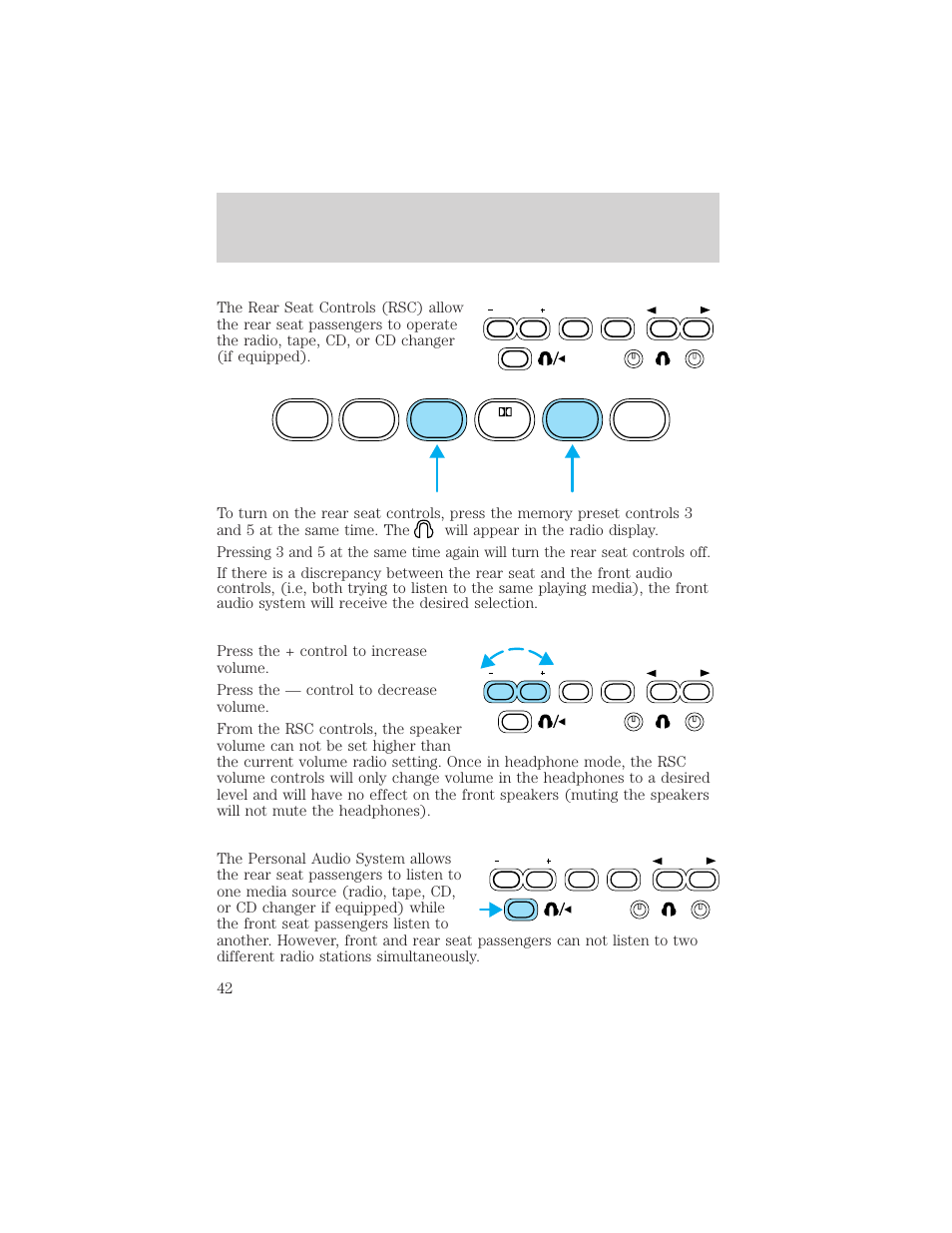 Entertainment systems | FORD 2002 Windstar v.2 User Manual | Page 42 / 288