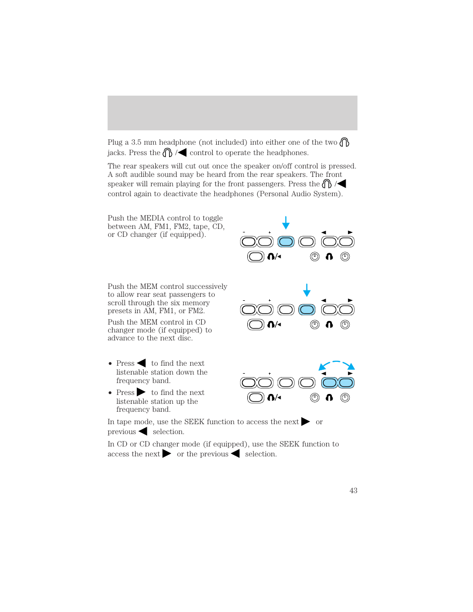 Entertainment systems | FORD 2002 Windstar v.2 User Manual | Page 43 / 288