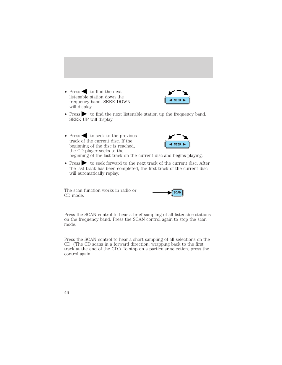 Entertainment systems | FORD 2002 Windstar v.2 User Manual | Page 46 / 288