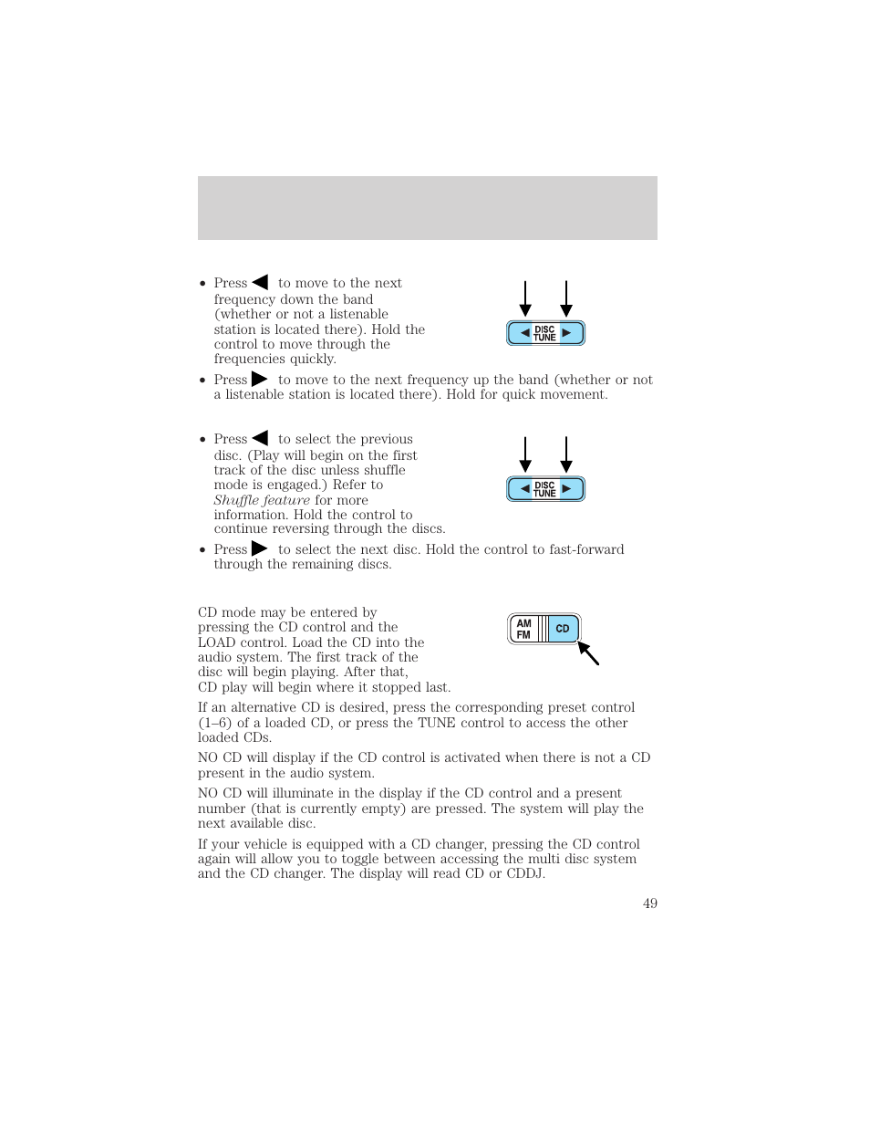 Entertainment systems | FORD 2002 Windstar v.2 User Manual | Page 49 / 288