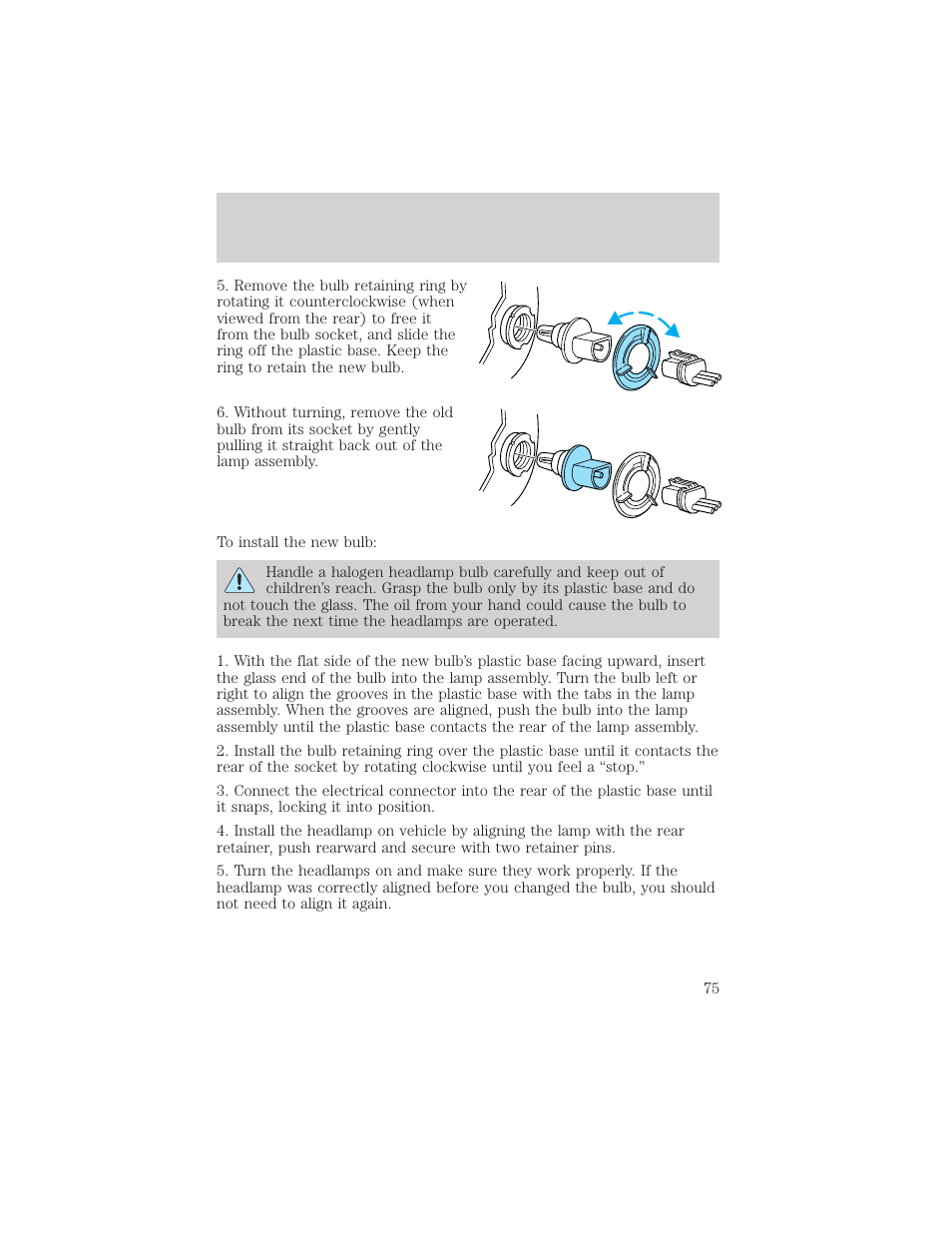 Lights | FORD 2002 Windstar v.2 User Manual | Page 75 / 288