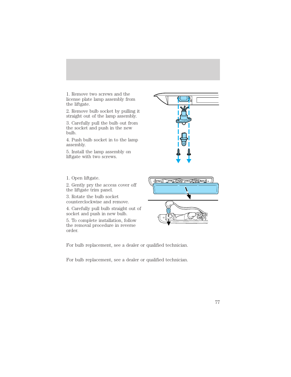 Lights | FORD 2002 Windstar v.2 User Manual | Page 77 / 288
