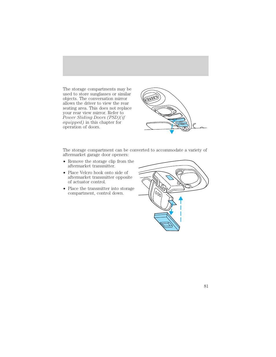 Driver controls | FORD 2002 Windstar v.2 User Manual | Page 81 / 288