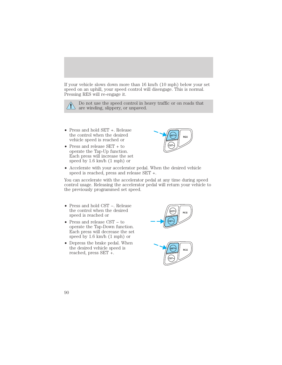 Driver controls | FORD 2002 Windstar v.2 User Manual | Page 90 / 288
