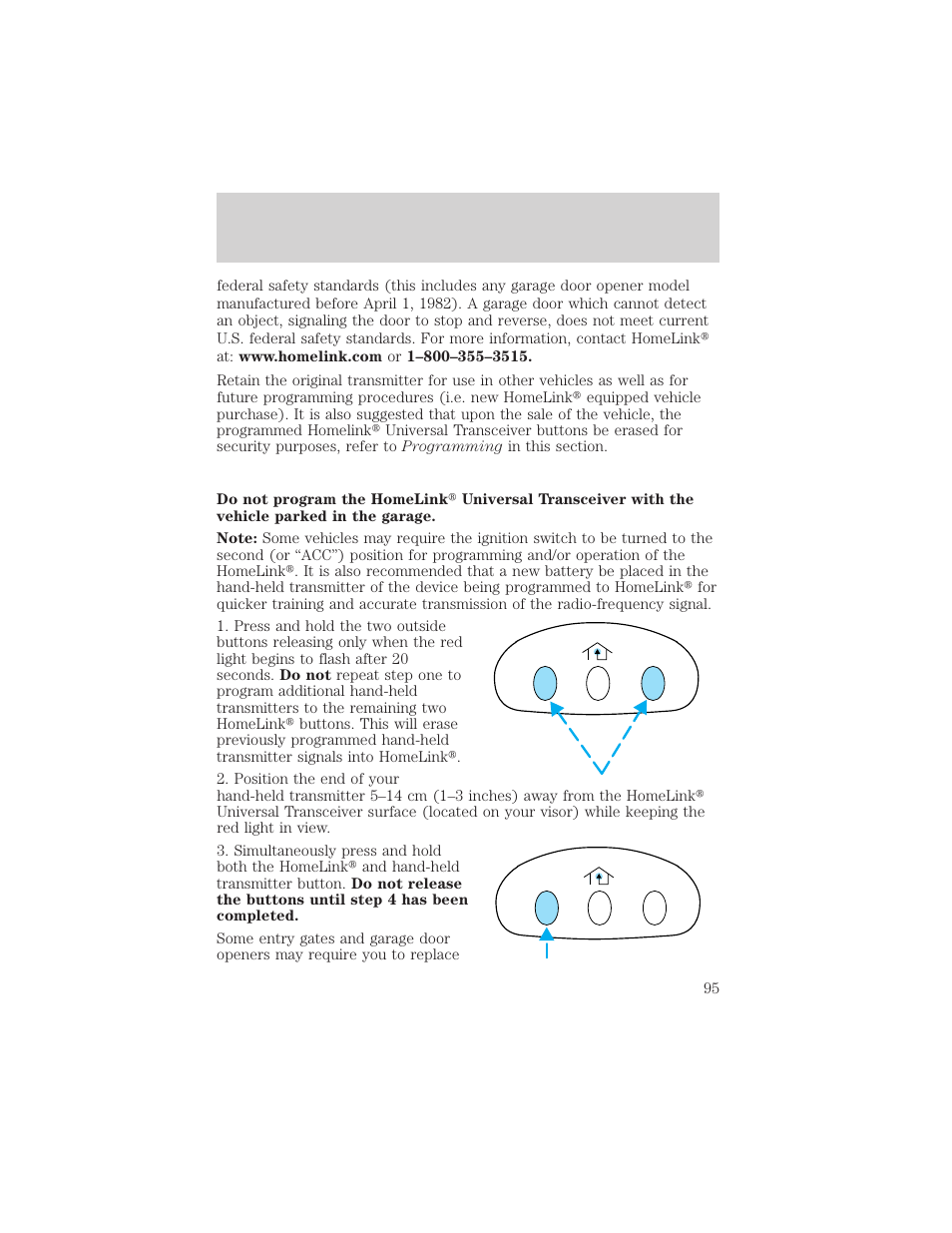 Driver controls | FORD 2002 Windstar v.2 User Manual | Page 95 / 288