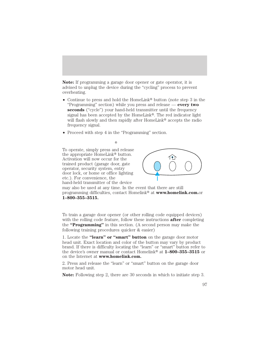 Driver controls | FORD 2002 Windstar v.2 User Manual | Page 97 / 288