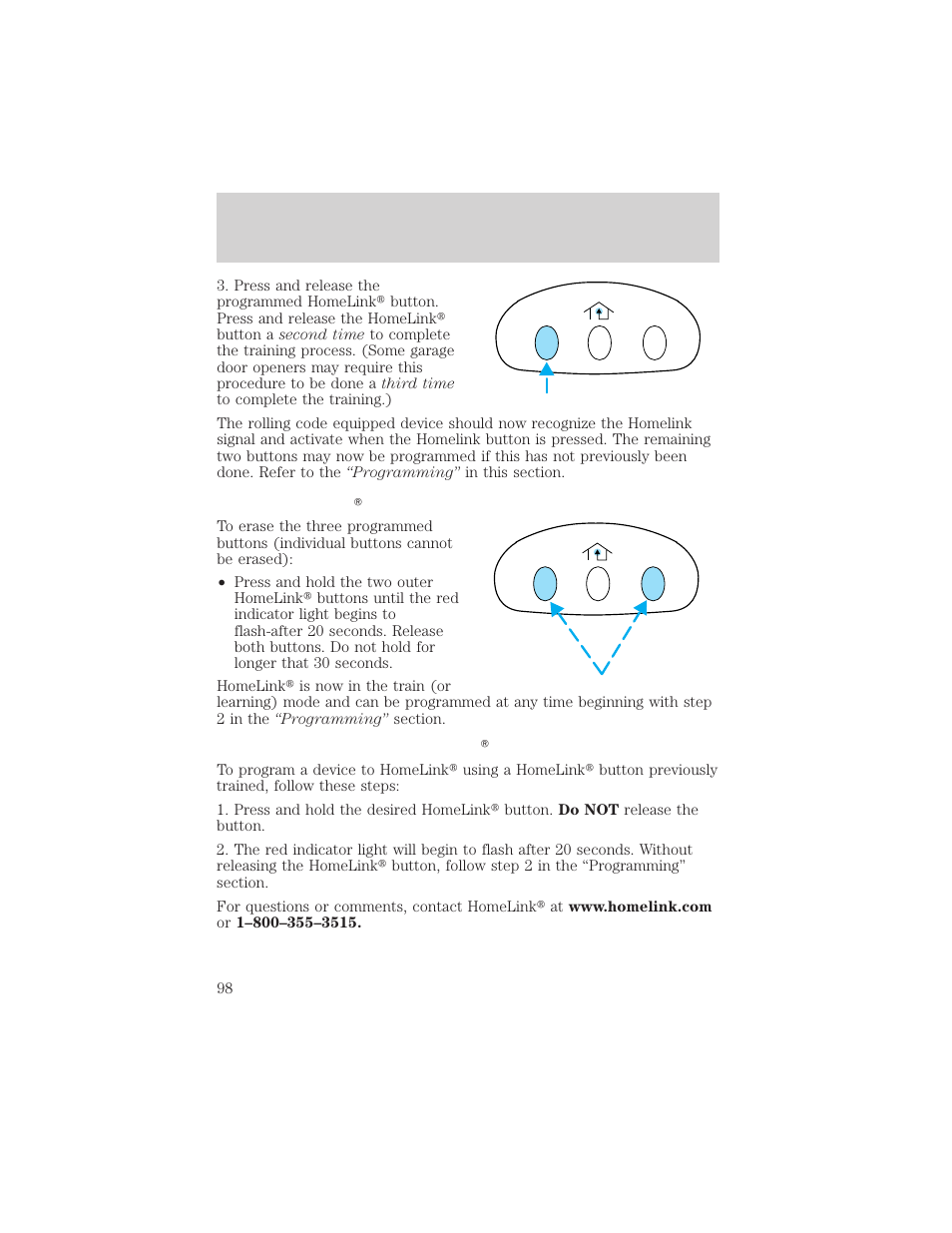 Driver controls | FORD 2002 Windstar v.2 User Manual | Page 98 / 288