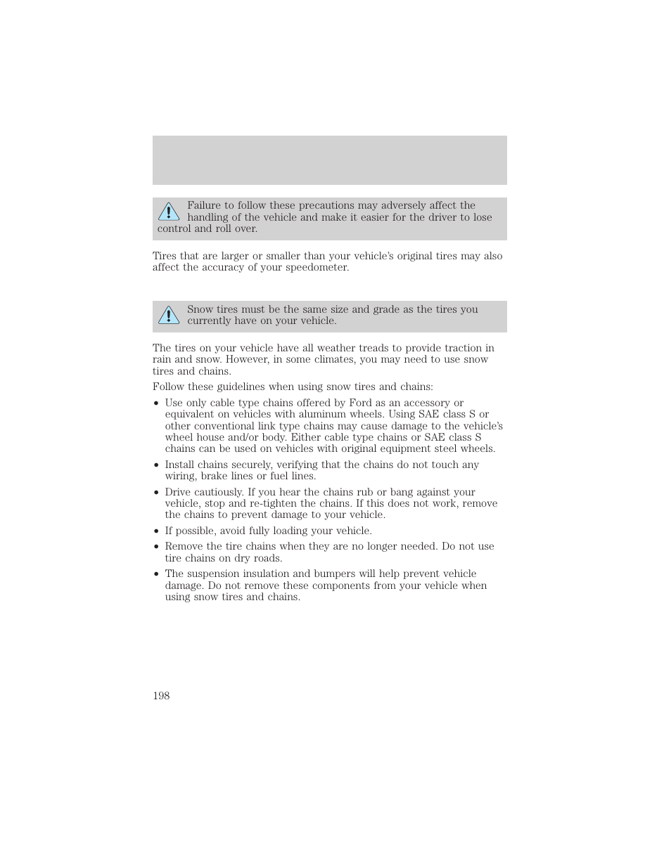 Maintenance and care | FORD 2001 Crown Victoria User Manual | Page 198 / 248