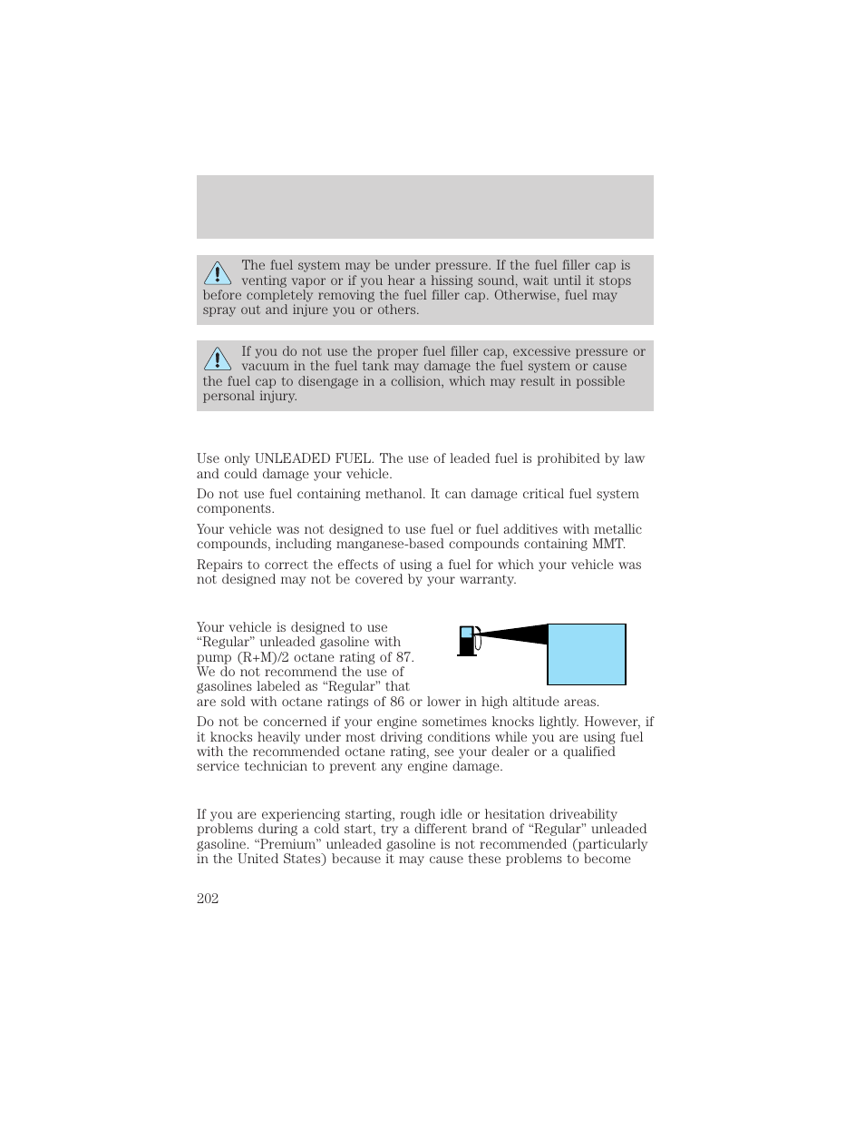 FORD 2001 Crown Victoria User Manual | Page 202 / 248