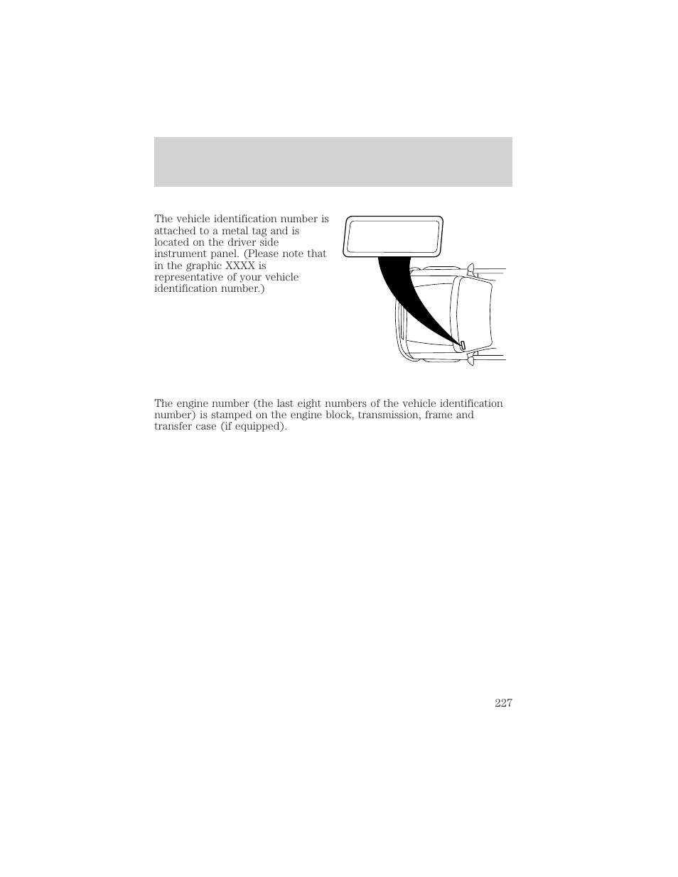 Capacities and specifications | FORD 2001 Crown Victoria User Manual | Page 227 / 248