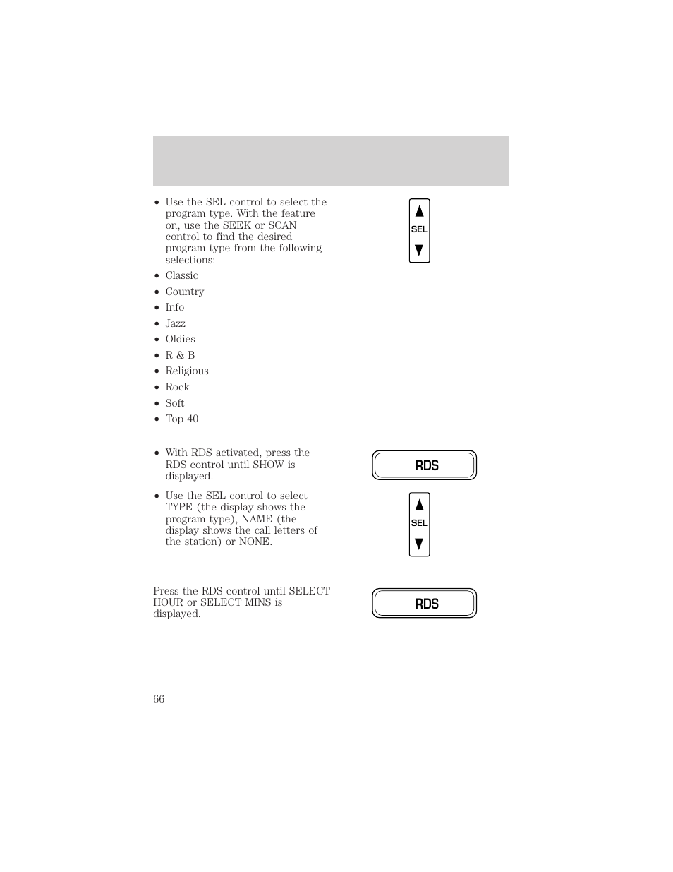 Controls and features | FORD 2001 Crown Victoria User Manual | Page 66 / 248