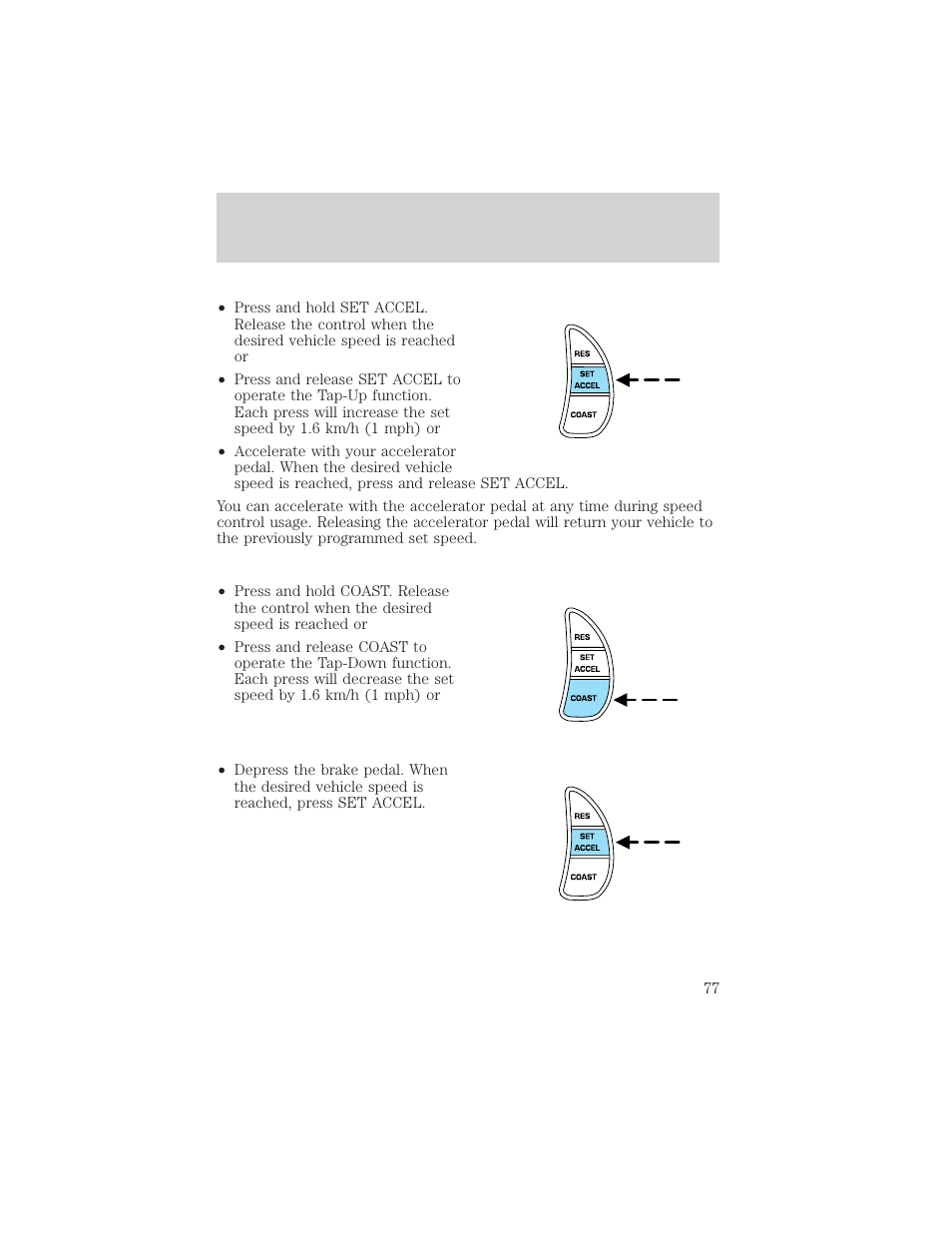 Controls and features | FORD 2001 Crown Victoria User Manual | Page 77 / 248