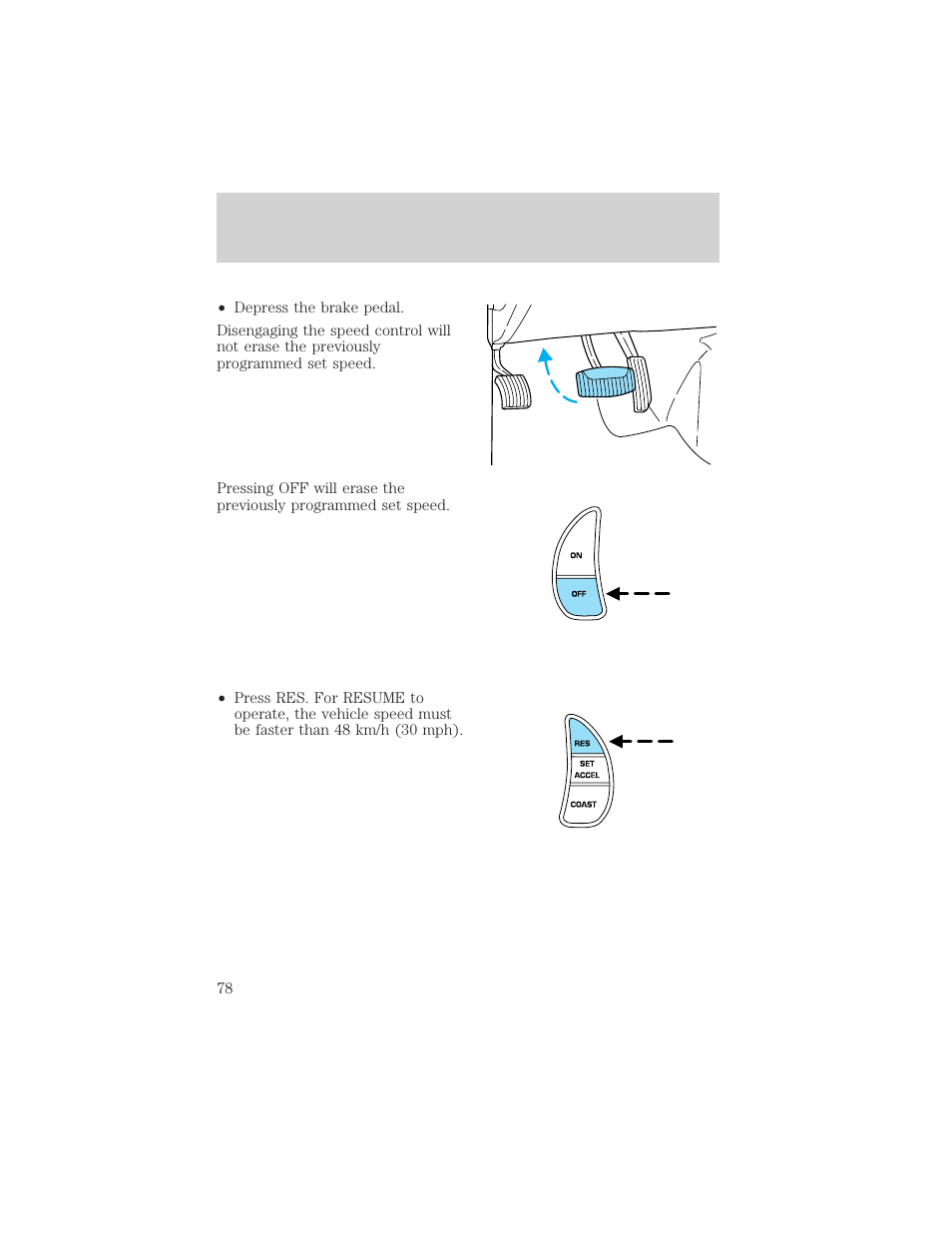 Controls and features | FORD 2001 Crown Victoria User Manual | Page 78 / 248