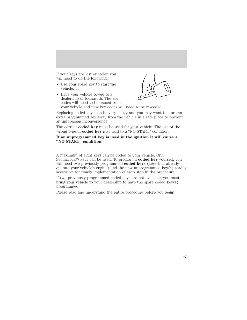 Controls and features | FORD 2001 Crown Victoria User Manual | Page 97 / 248