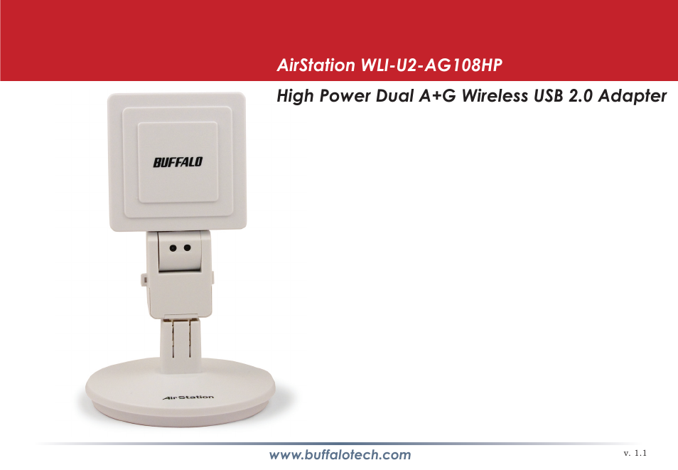 Buffalo Technology AirStation WLI-U2-AG108HP User Manual | 53 pages