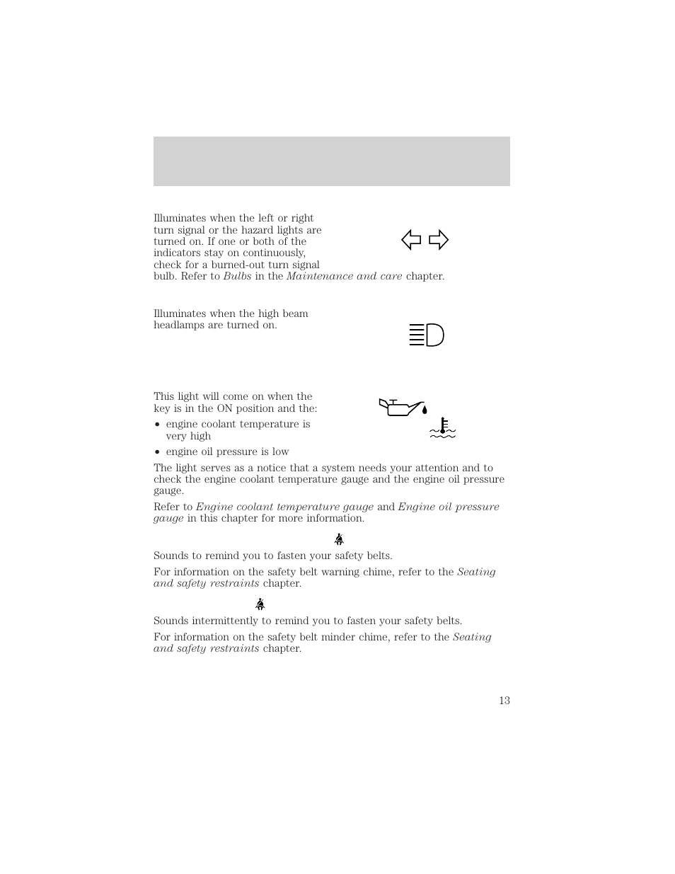 Instrumentation | FORD 2001 E-450 User Manual | Page 13 / 224