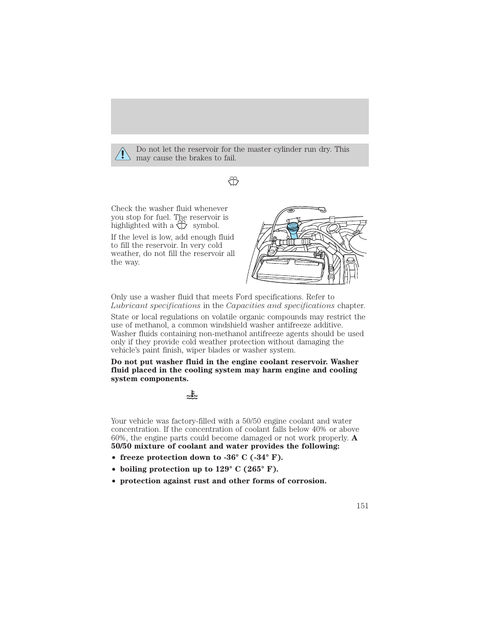 Maintenance and care | FORD 2001 E-450 User Manual | Page 151 / 224