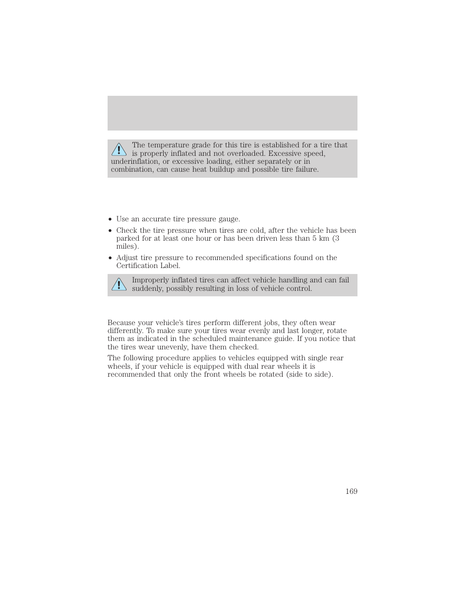 Maintenance and care | FORD 2001 E-450 User Manual | Page 169 / 224