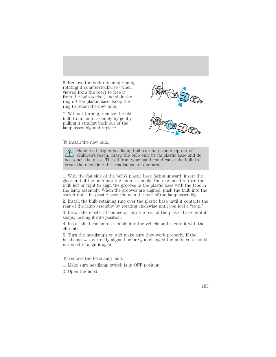 Maintenance and care | FORD 2001 E-450 User Manual | Page 183 / 224