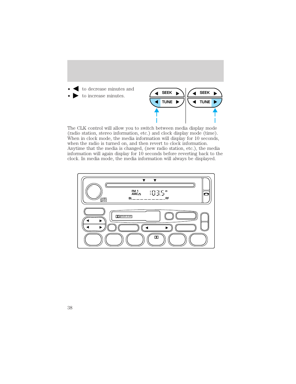 Controls and features | FORD 2001 E-450 User Manual | Page 38 / 224