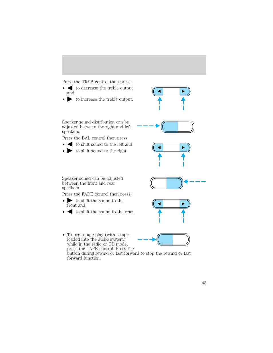 Controls and features | FORD 2001 E-450 User Manual | Page 43 / 224