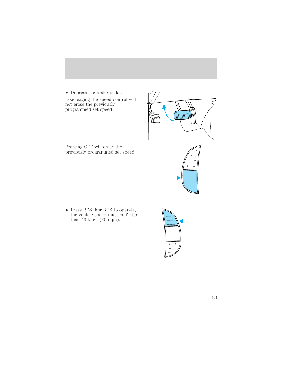 Controls and features | FORD 2001 E-450 User Manual | Page 53 / 224