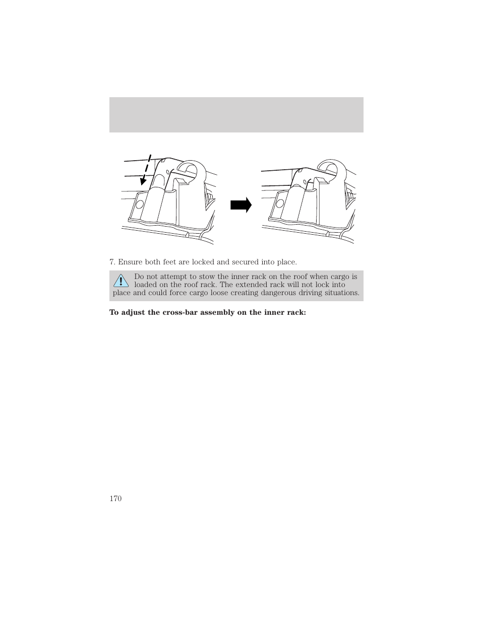 Driving | FORD 2001 Escape User Manual | Page 170 / 280