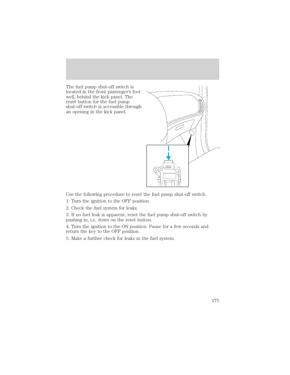 Roadside emergencies | FORD 2001 Escape User Manual | Page 175 / 280