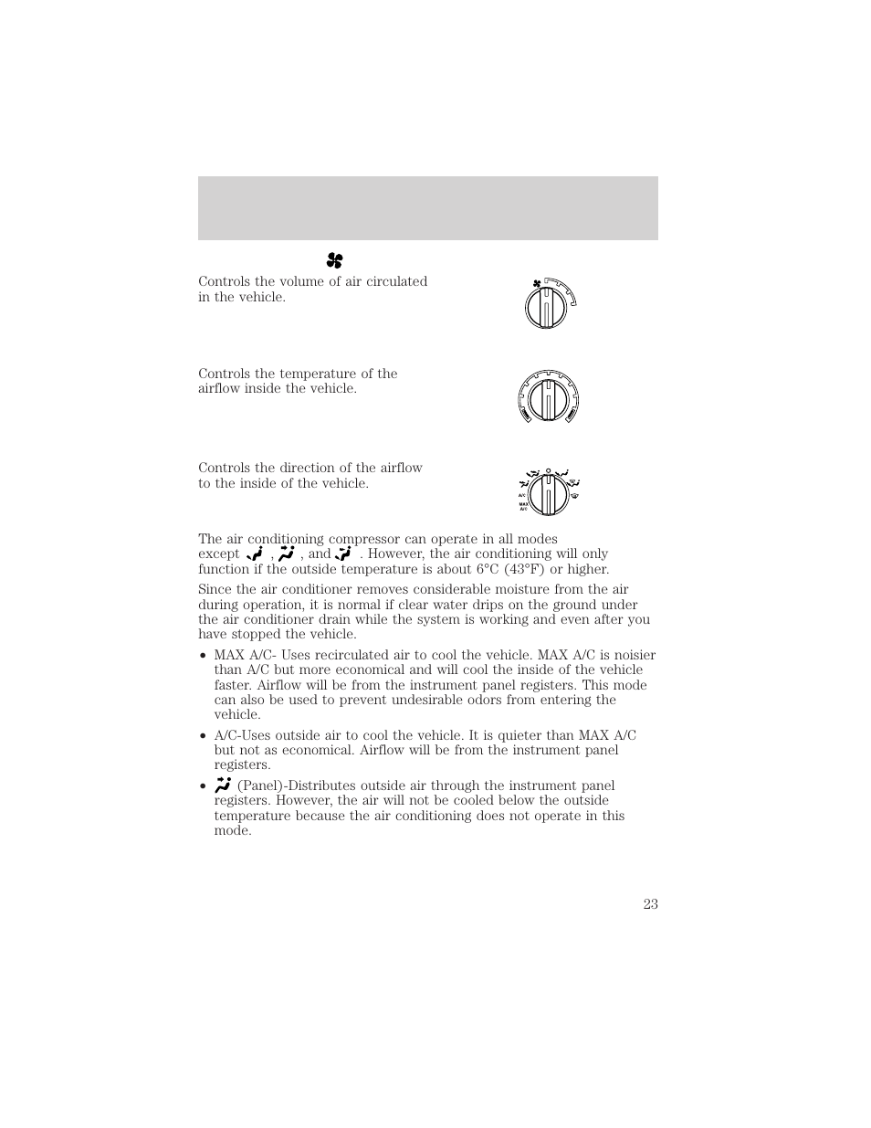 Controls and features | FORD 2001 Escape User Manual | Page 23 / 280