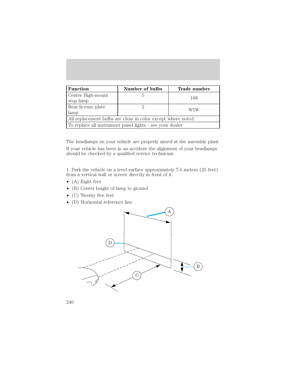 Maintenance and care | FORD 2001 Escape User Manual | Page 240 / 280